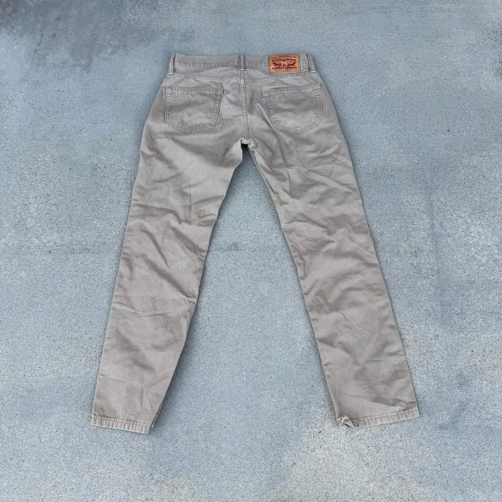 Levi's 511 Slim Fit Khaki‎ Tan Cotton Twill Pants Men 30x30